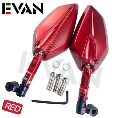 Evan Ph Full Color Side Mirror Universal Short Stem Half Cnc Side