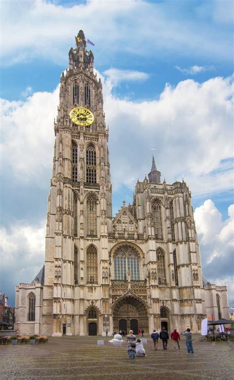 Cathedral of Our Lady Interior, Antwerp, Belgium Stock Photo - Image of ...