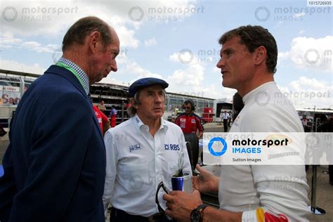 Jackie Stewart GBR With The Duke Of Kent GBR And David Coulthard