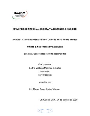 M U S Bemc Actividad Integradora Universidad Nacional Abierta Y