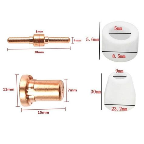 Pcs Air Plasma Cutter Consumables Extend Fit Soldering Iron