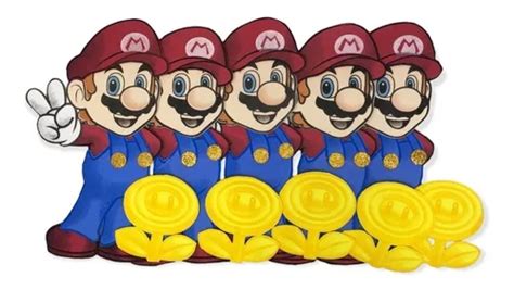 Paquete 5 Figuras Mario Bros De Fomi Tamaño Dulcero Mercadolibre