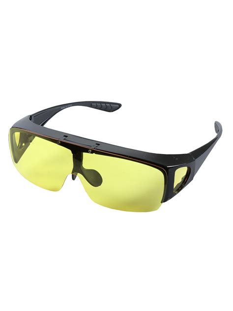 Msr Imports Night Driving Glasses Yellow Tint Flip Up Night Vision Eyewear For Men Women