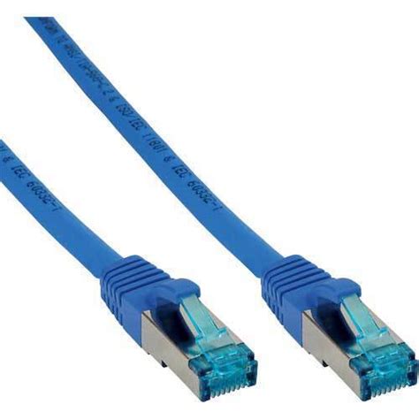 X Inline Patchkabel Cat A S Ftp Pimf Halogenfrei Mhz Blau