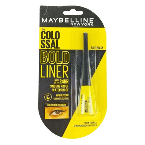 maybelline  york eyeliner colossal bold liner black ml price