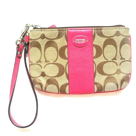 Coach Wristlet Coach Wristlet, Pink Brown, Clutch, Wallet, Bags ...