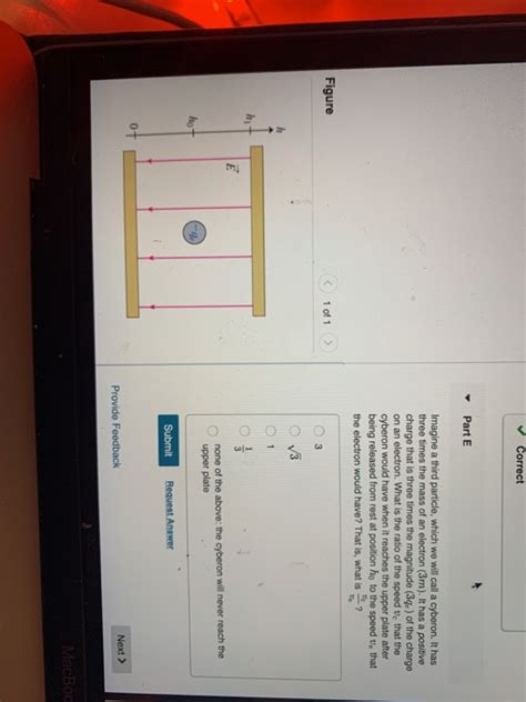 Solved Correct Part E Imagine A Third Particle Which We Chegg