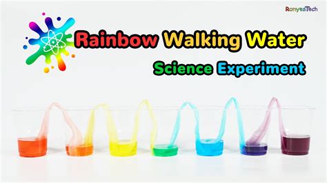 Rainbow Walking Water Science Activity Youtube