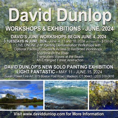 David S Live Online Tuesdays In June Landscape Painting Workshops And