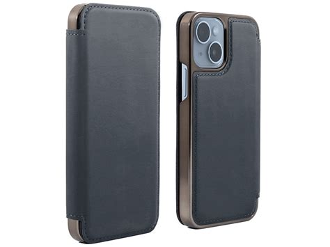 Greenwich Blake Folio Luxe Leren IPhone 15 Hoesje Seal