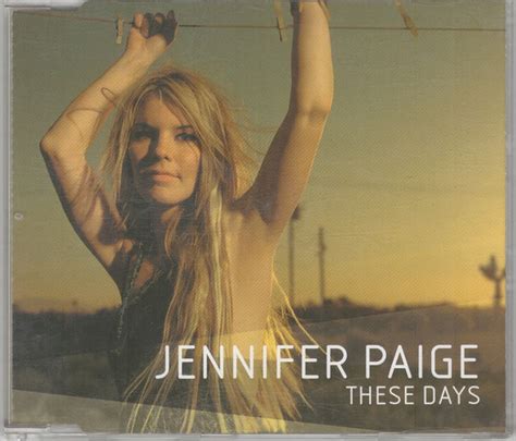 Jennifer Paige These Days Releases Discogs