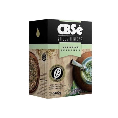 Yerba Etiqueta Negra Hierbas Serranas x 500 Gr Cbsé