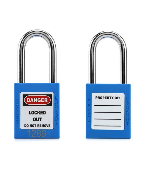 Snapklik QWORK Lockout Tagout Locks Safety Padlock 10 Blue Padlocks