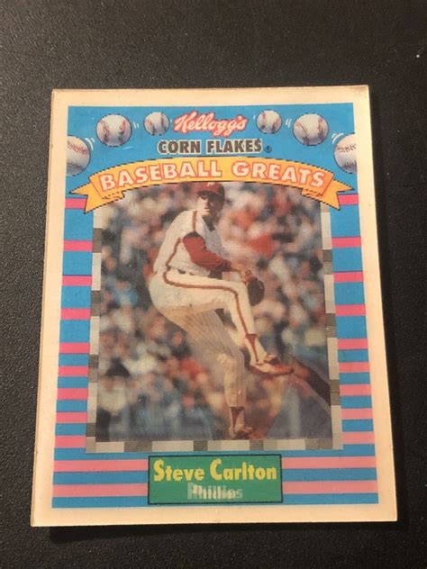 Sportflics Kellogg S Corn Flakes Baseball Greats Steve Carlton