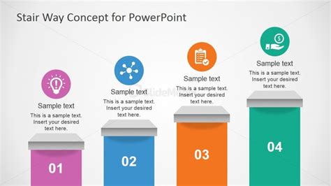 Step Stair Goal Diagram For Powerpoint Slidemodel Hot Sex Picture
