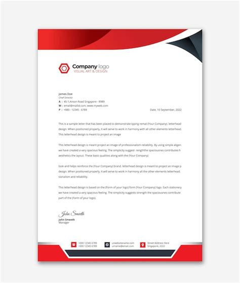 Premium Vector | Vector letterhead template