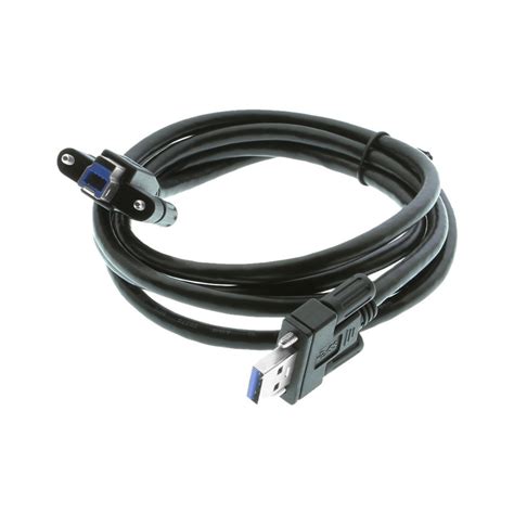 5ft Usb 3 Superspeed A Male To B Male Screw Lock Cable