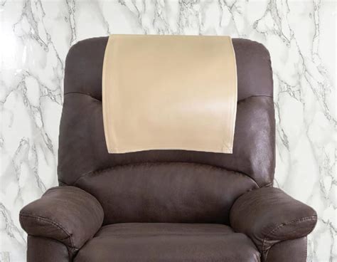 Genuine Leather Recliner Headrest Cover Furniture Protector Loveseat