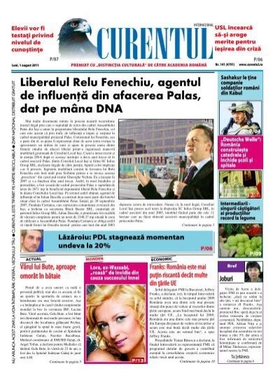 Liberalul Relu Fenechiu Agentul De Influen Din Afacerea Curentul