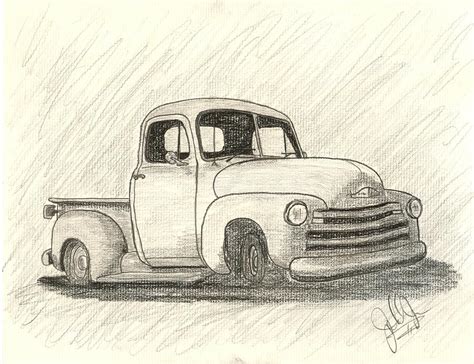 Pencil Drawing Of Trucks Step By Step How To Draw A Pickup Truck