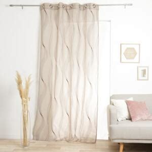 Voilage 135 X H240 Cm Essaouira Beige Rideau Voilage Store Eminza