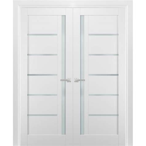 Sartodoors 84 In X 84 In Single Panel White Finished Pine Wood