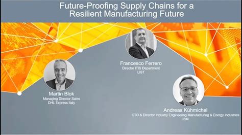 Francesco Ferrero Future Proofing Supply Chains For A Resilient