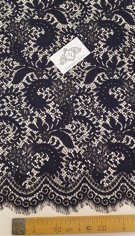 Black Lace Fabric - Guipure lace - lace fabric from Imperiallace.com