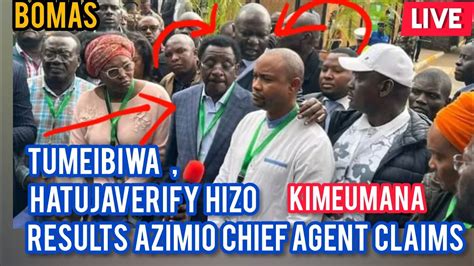 Tumeibiwa Azimio Chief Agent Reject Results Saitabao Ole Kanchory