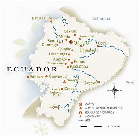 Mapa De Ecuador Datos De Ecuador Geografía Del Ecuador Viajes A