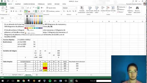 Metodo Simplex En Excel 2013 YouTube