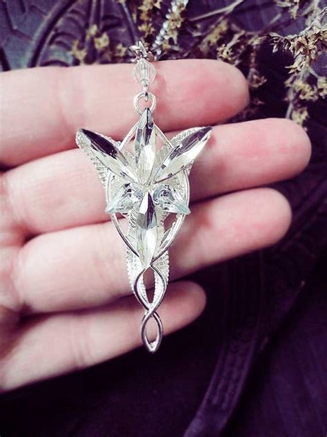 Evenstar Necklace Arwen Lord of the Rings by WickedandLovelyStore