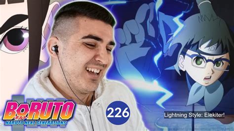 Tsubaki Vs Denki Lighting Style Nerd Plot Armour Jutsu Boruto Episode 226 Reaction