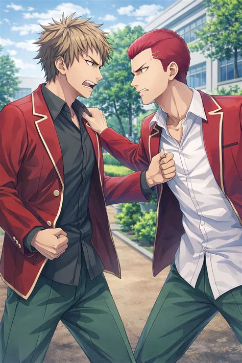 housen kazuomi  ken sudo  brutal clash  titans  classroom