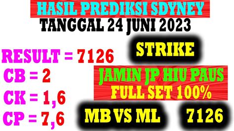 Bocoran Togel Sydney Prediksi Tanggal Juni Jp Paus Ml Dan Mb