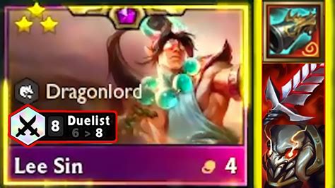 Lee Sin⭐⭐⭐ 8 Duelist Tft Set 11 Youtube