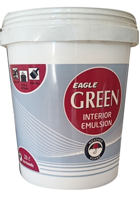 Smooth Eagle Green Interior Acrylic Emulsion Paint Packaging Size