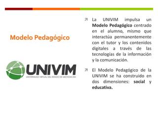 Modelo Pedag Gico De La Univim Ppt