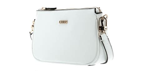 Guess Cross Body Bag Noelle Double Pouch Crossbody White Buy Bags