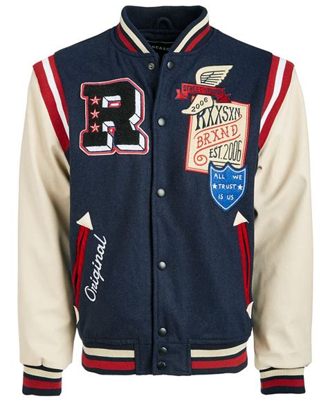 Reason Mens Field Varsity Jacket Macys