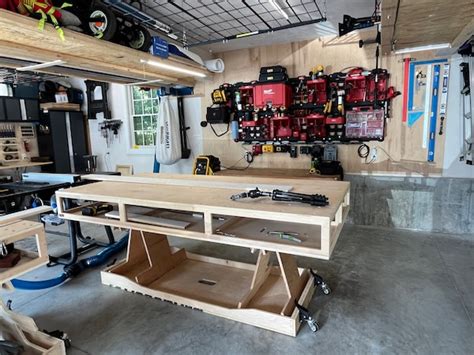 One Car Garage Workshop Layout