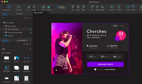 Check Out In Axure Rp Dark Mode Axure