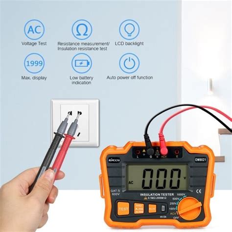 Jual Kkmoon Insulation Resistance Tester Dcv Acv Meter V Ground