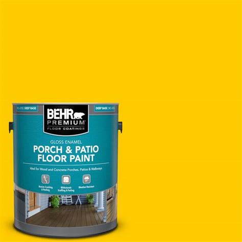 Behr Premium Gal B Yellow Flash Gloss Enamel Interior Exterior