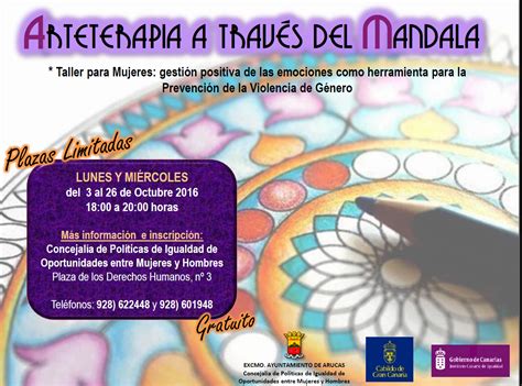 Arucas Vive Igualdad Programa Un Taller De Arteterapia Con Mandalas