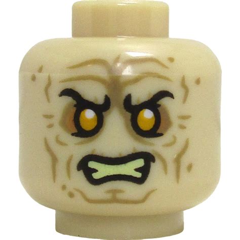 LEGO Emperor Palpatine Minifigure Head Recessed Solid Stud 3626