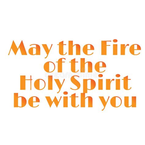 Pentecost Sunday Quote Text Design Stock Illustration Illustration Of