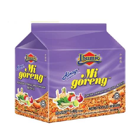 Ibumie Always Mi Goreng Tomyam 5 S X 80G Malaysia Shopee Singapore