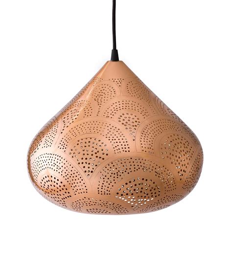 Copper Finish Moroccan Pendant Lights Vivaterra