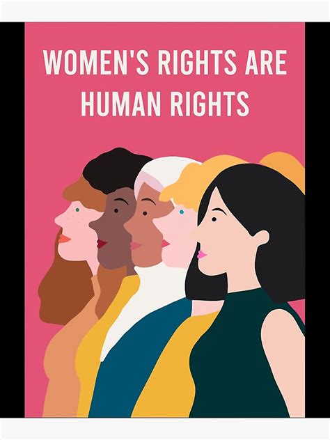 Póster Los Derechos De Las Mujeres Son Derechos Humanos De Thorjaxdesigns Redbubble